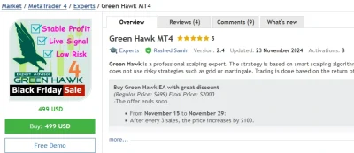 Green Hawk MQL5 Profile
