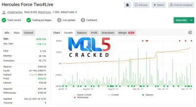 Hercules Gold myfxbook report 1
