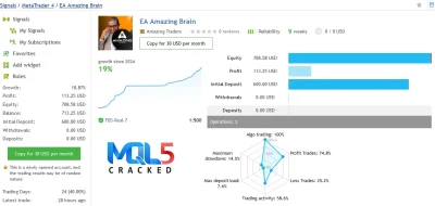 Amazing Brain EA signal