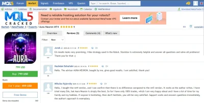 Aura Neuron MT4 user reviews