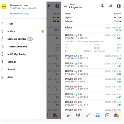 Mrsuperbot Final Edition live trading