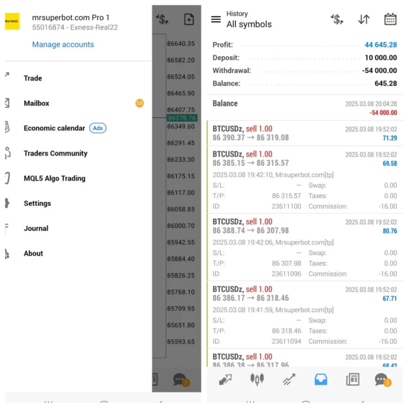 Mrsuperbot Final Edition live trading 2