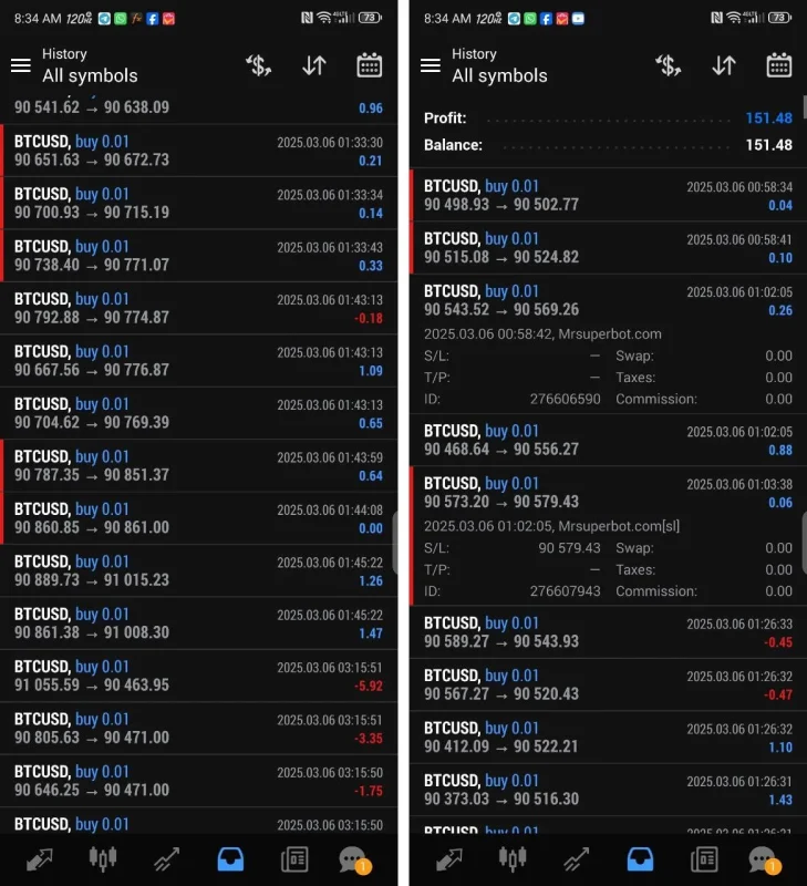 Mrsuperbot Final Edition live trading 3