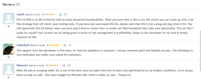 FVG EA Pro user reviews