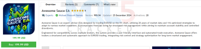 Expert Awesome Sauce EA vendor