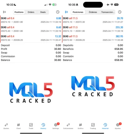 DaxKillerEA Original MT5 trading 1