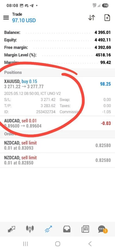 ICT UNO EA Live Trading 1