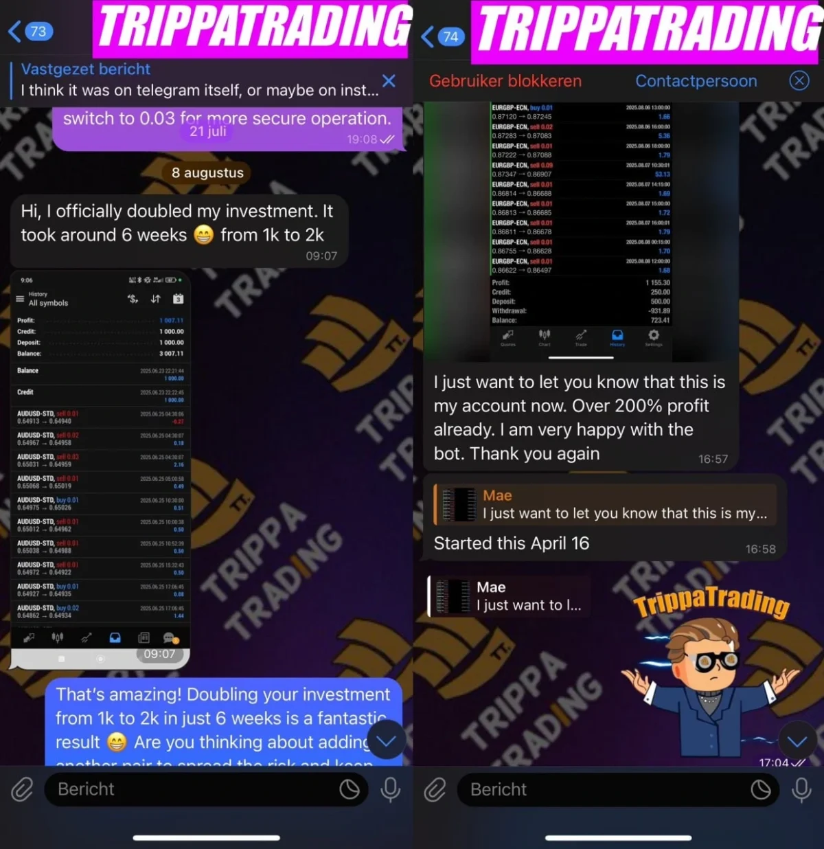 TrippaTrading AI EA user reviews 1