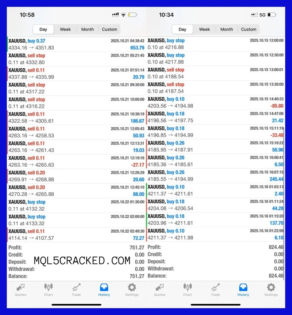 SmartFX Trading Bot mt4 live trading 3