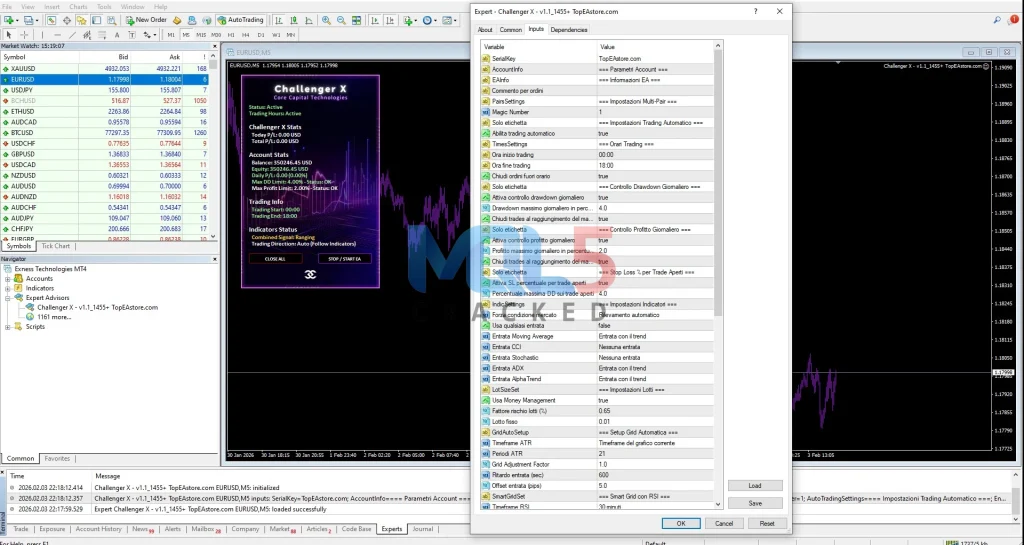 Challenger X settings