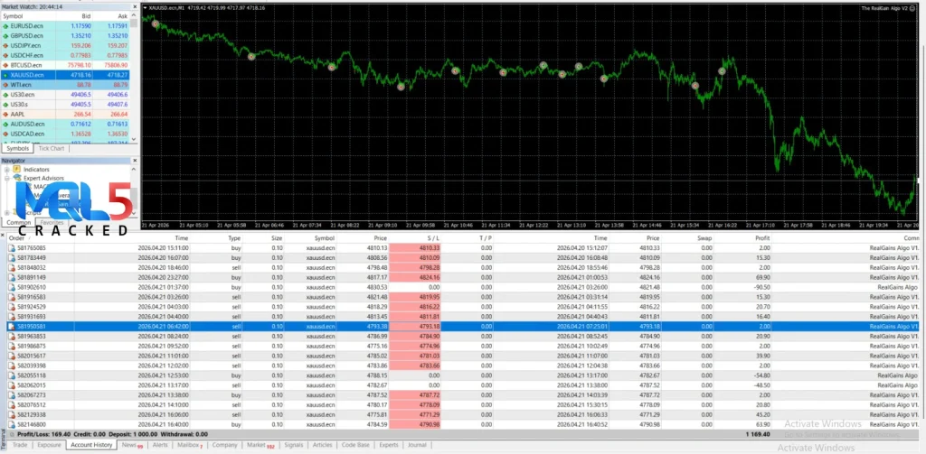 The RealGain Algo EA review