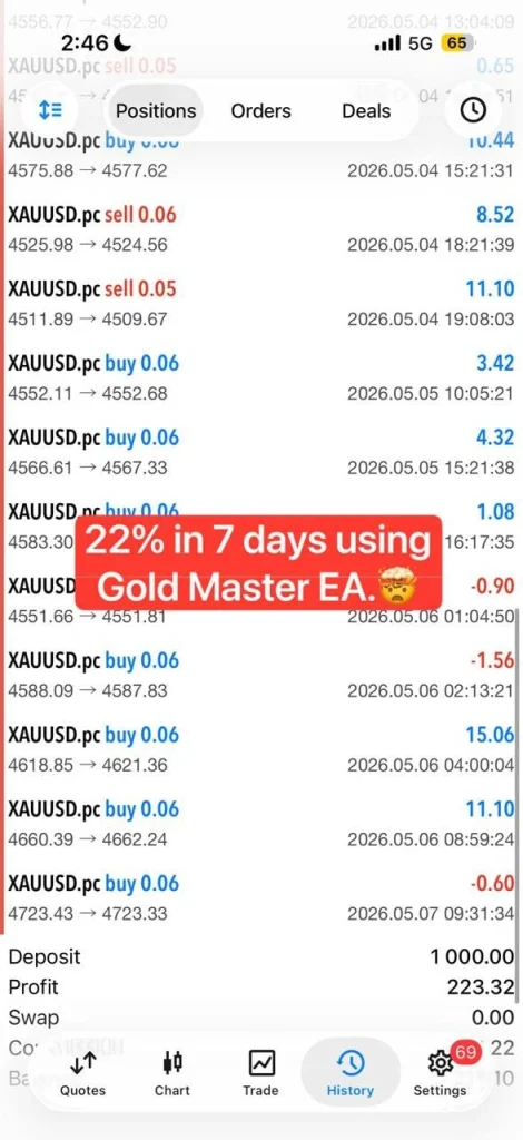 GOLD MASTER MT5 review 2