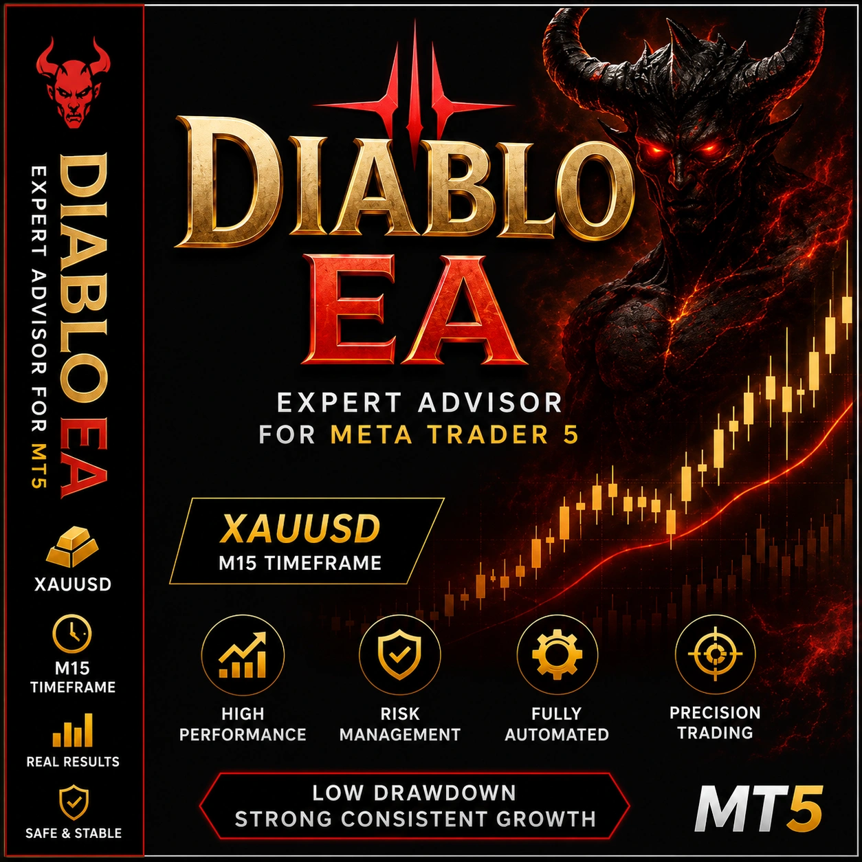 Diablo EA Logo Diablo EA MT5 Logo