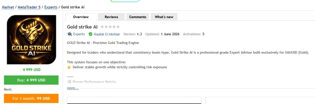 GOLD STRIKE AI vendor